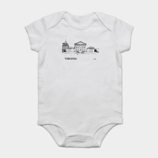 Virginia State USA Baby Bodysuit